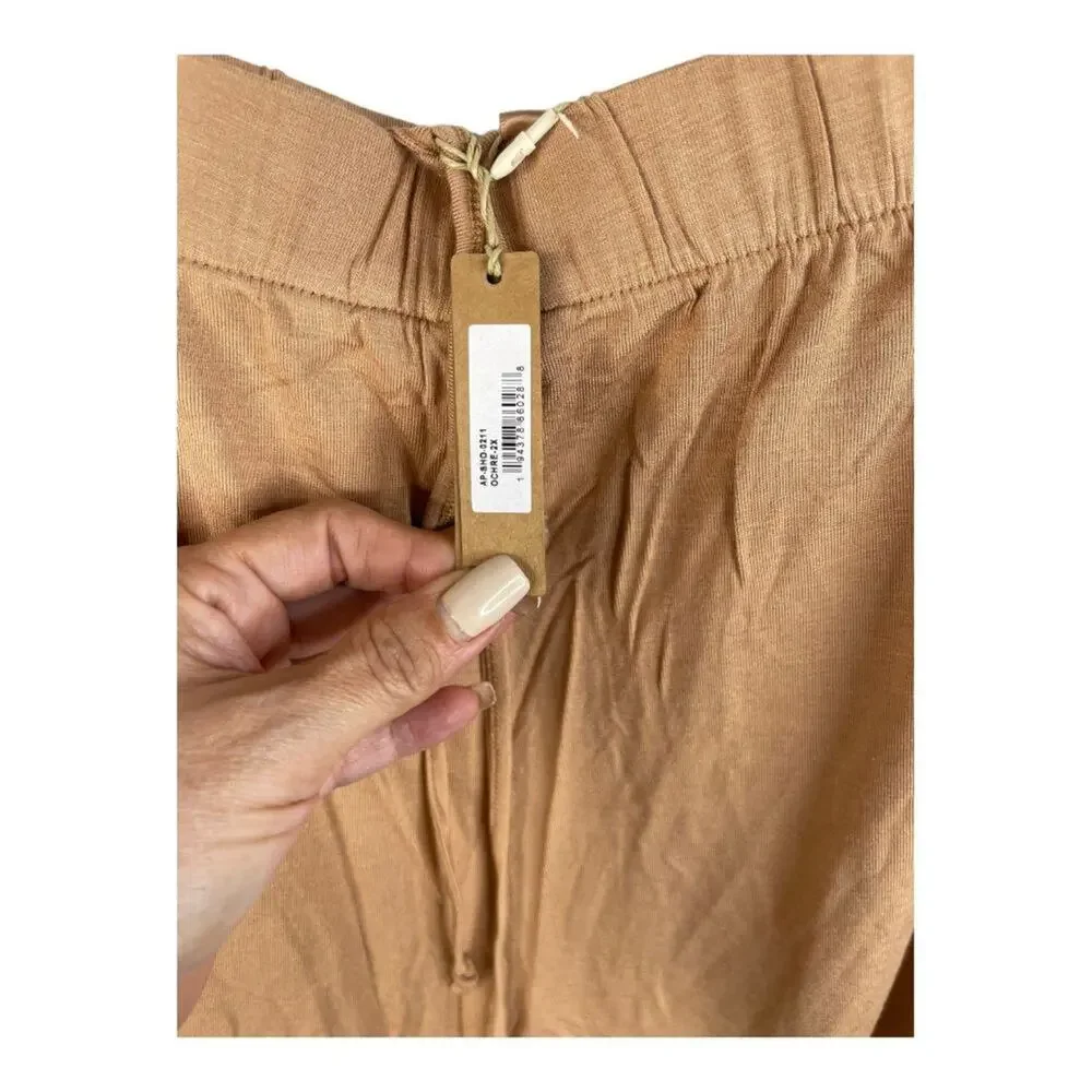 SKIMS Sleep Pajama Shorts Elastic Waist Relaxed Fit Sleepwear Loungewear 2X
